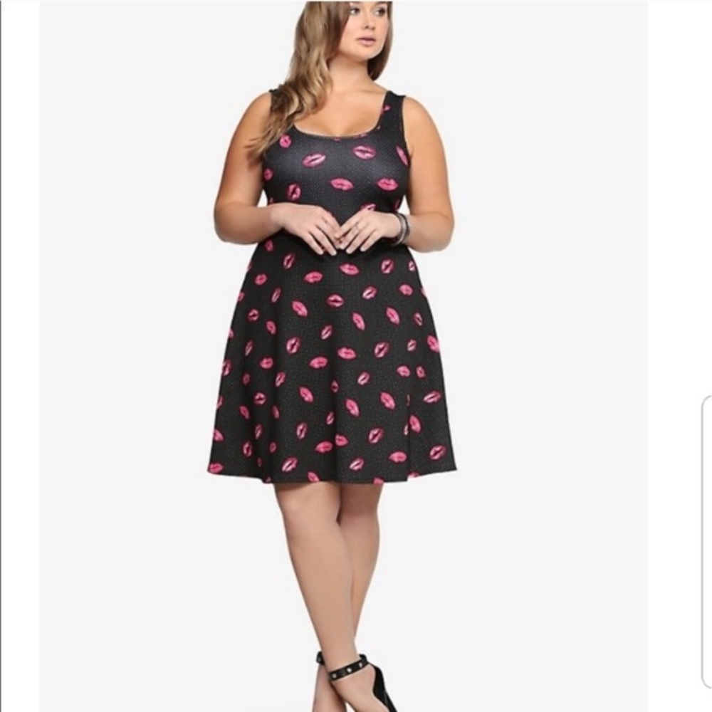 Torrid Lips and Dots Dress, 2X